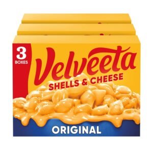 Velveeta Shells & Cheese Original Shell Pasta & Cheese Sauce, 3 ct Pack, 12 oz Boxes